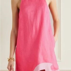Staud Allori Pink Wave Shift Dress XS